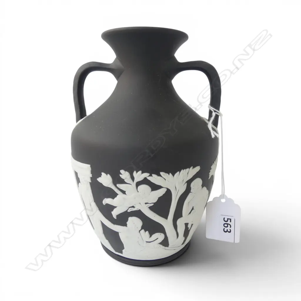 WEDGWOOD SIGNED LTD ED. PORTLAND VASE w. BOOKLET & RECEIPTS H.145mm, BOXED Image 1++