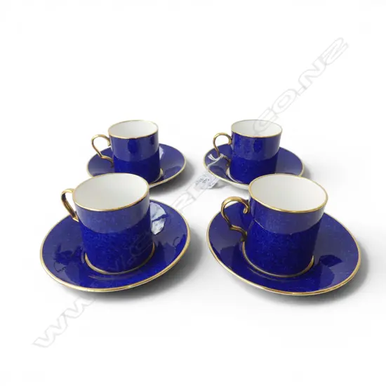 SET 4 THOMAS GOODE FINE CHINA COFFEE DUOS