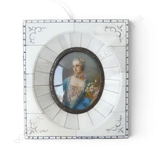 IVORY FRAMED PORTRAIT MINIATURE 