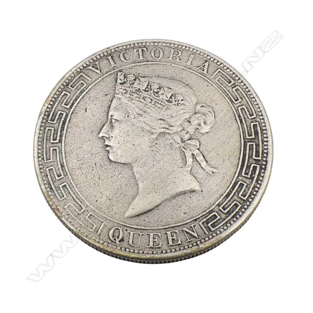 VICTORIAN 1867 SILVER HONG KONG TRADE DOLLAR? 22.59gms Image 1++