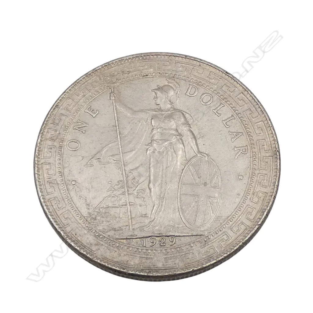 1929 SILVER HONG KONG TRADE DOLLAR? 26.95gms Image 1++