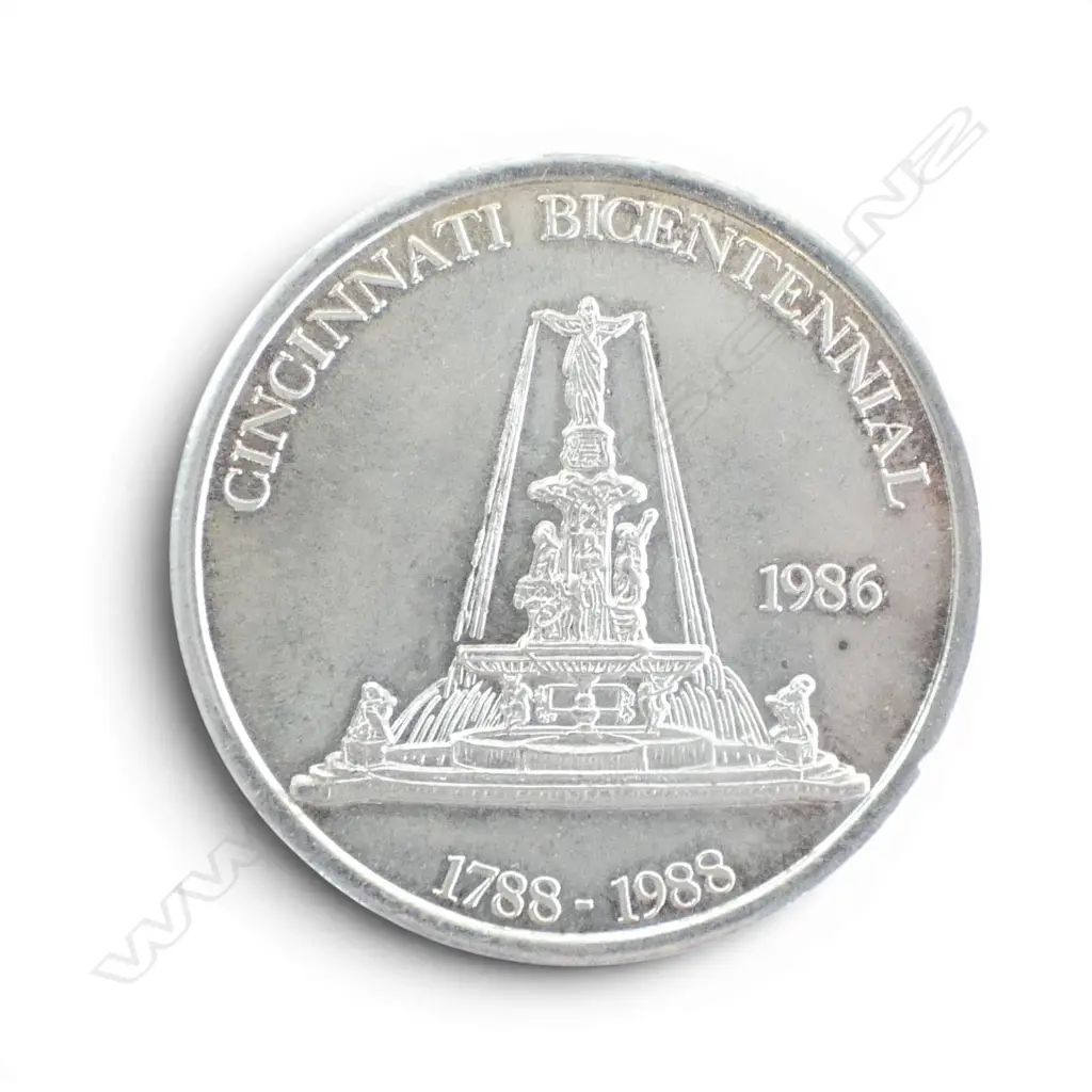 CINCINNATI BICENTENNIAL 1oz .999 SILVER COIN Image 1++