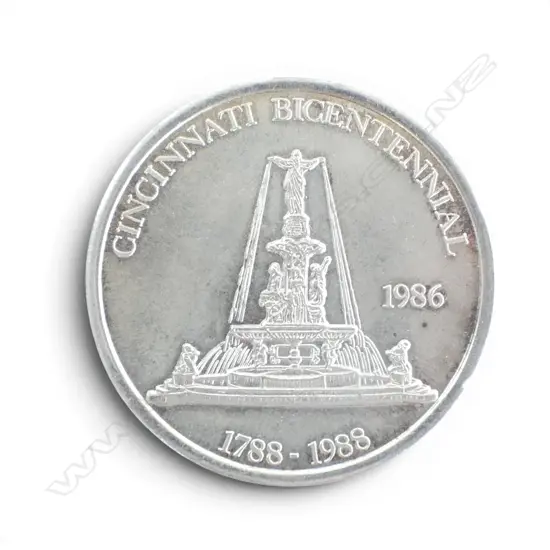 CINCINNATI BICENTENNIAL 1oz .999 SILVER COIN
