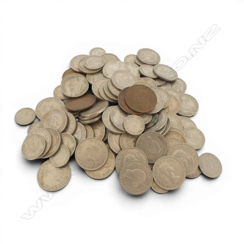 ASST. NZ PRE DECIMAL COINS Image 1++