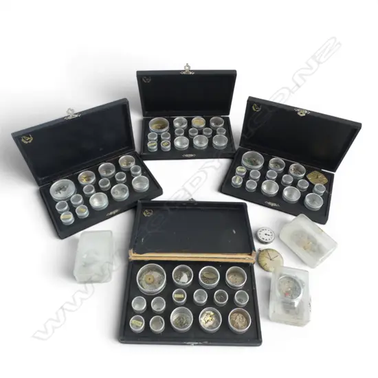 SMALL BOX OF WATCH PARTS