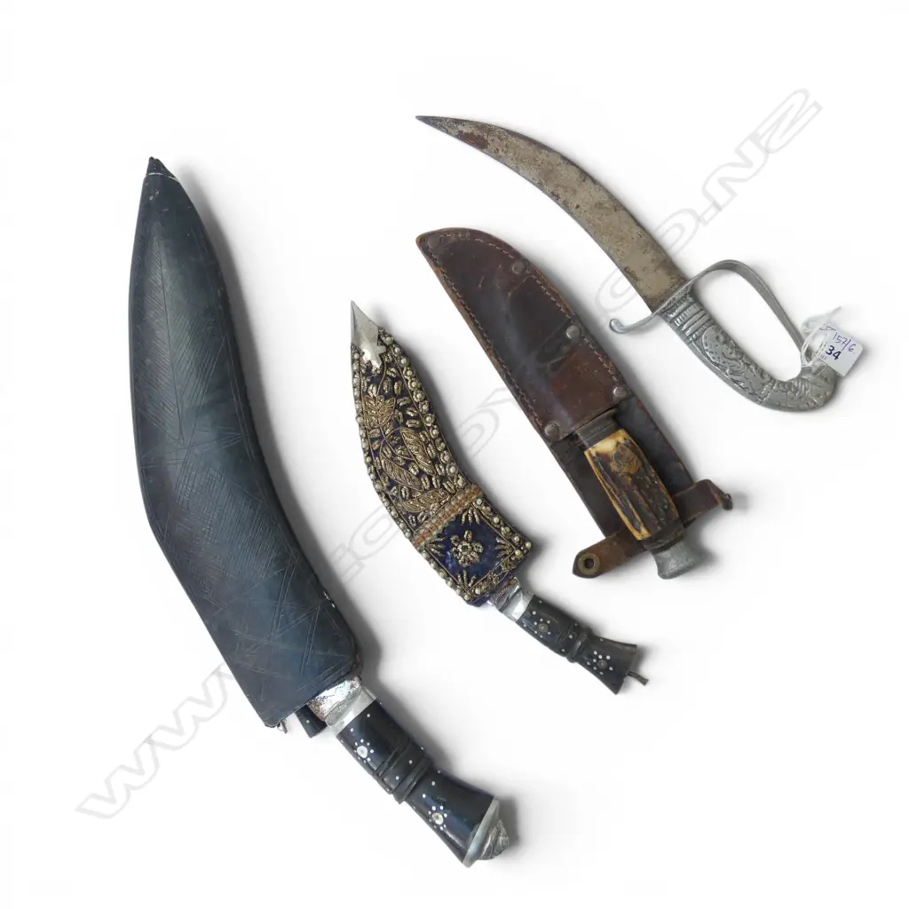4 KNIVES INCL. KUKRI L.410mm Image 1++
