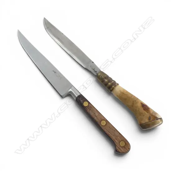 2 VINTAGE KNIVES L.230/225mm