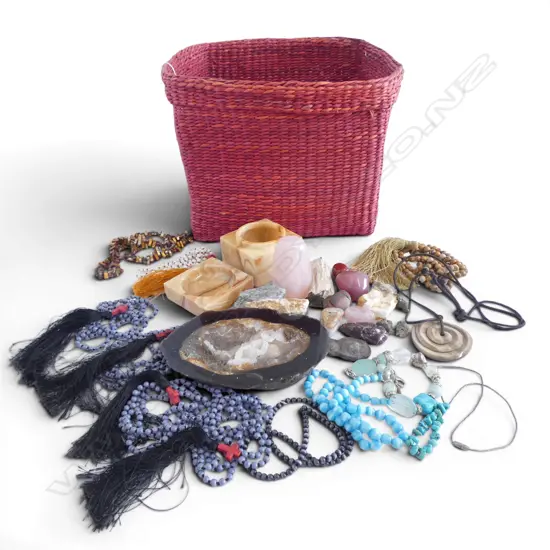 ASST. GEMSTONES, NECKLACES ETC