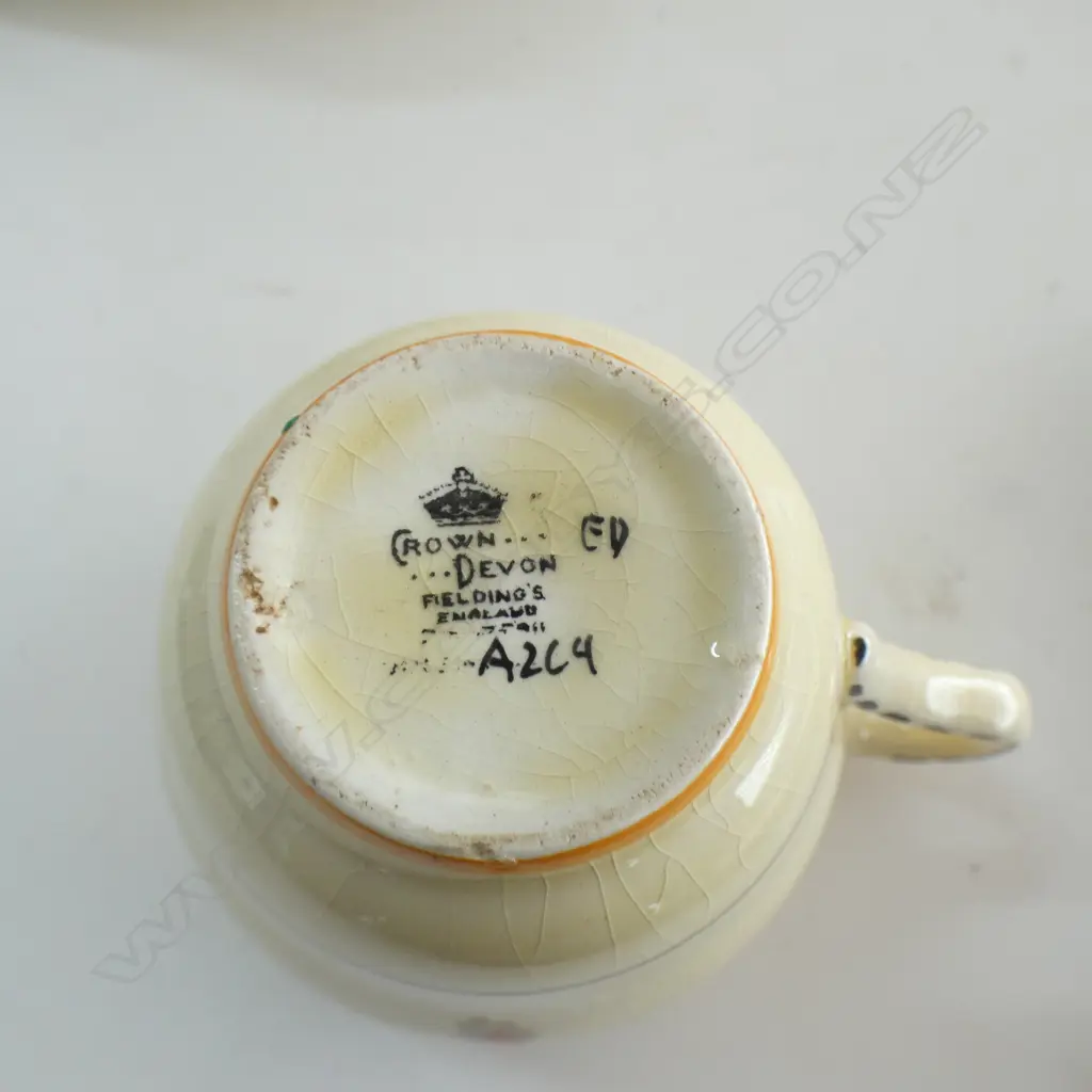 5 PCES COALPORT CHINA, 2 CROWN DEVON BREAKFAST SETS - HAIRLINES Image 1++