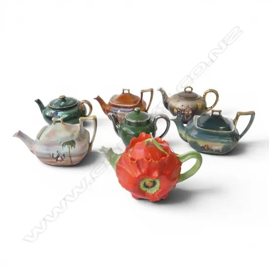 7 ROYAL BAYREUTH TEAPOTS