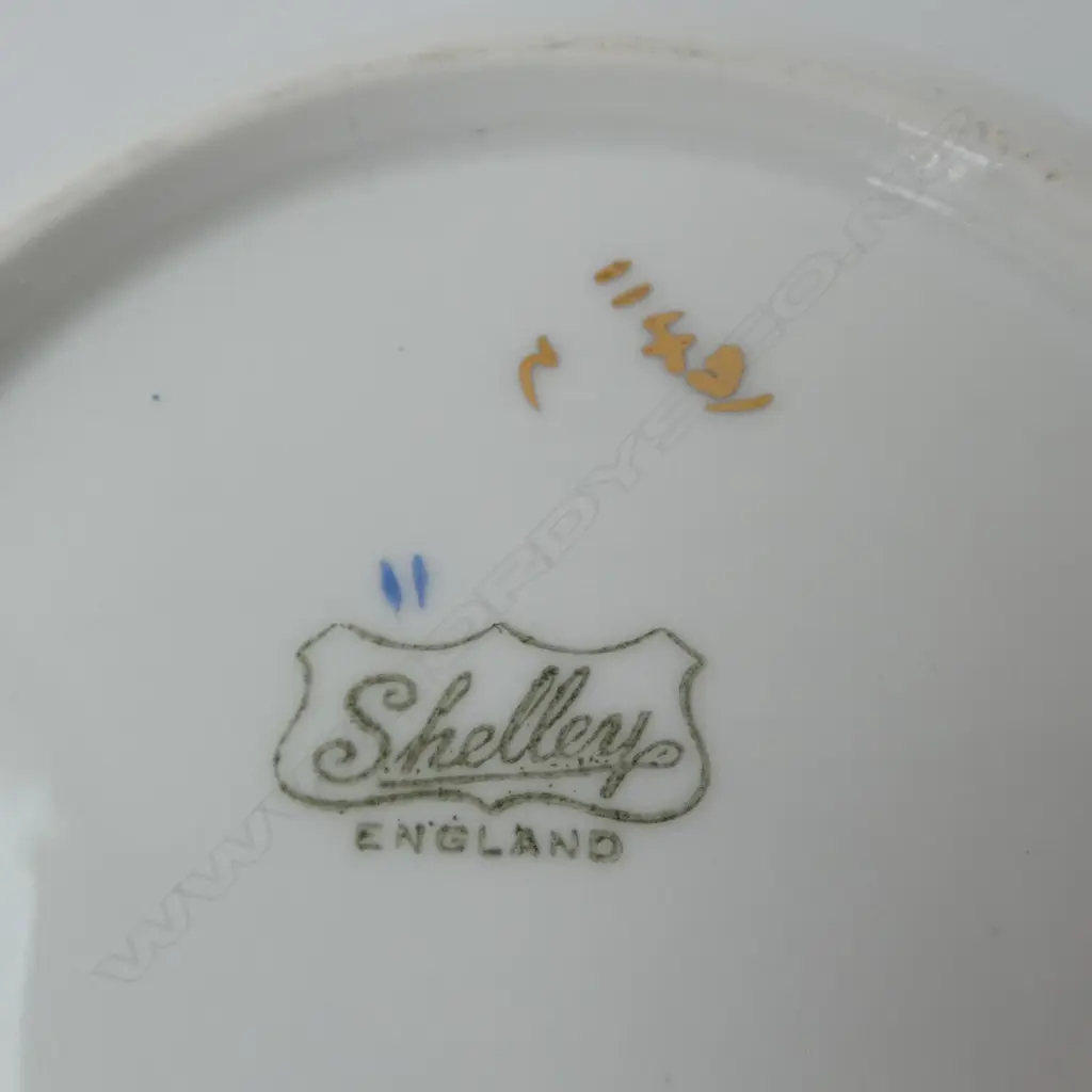 PART SHELLEY TEASET CAKE PLATE C/SUGAR 5CSPS ETC Image 1++
