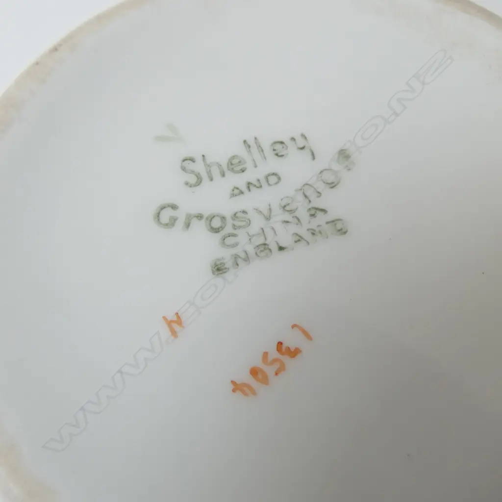 PART SHELLEY TEASET CAKE PLATE C/SUGAR 6CUPS 5 SAUCERS & 6 SIDE PLATES Image 1++