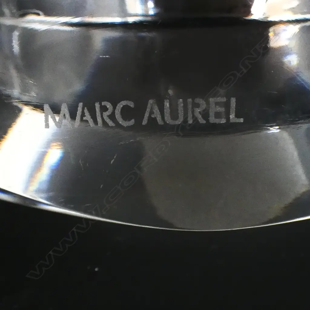 NACHTMANN MARC AUREI MID CENTURY CRYSTAL TWIN CANDLE HOLDER L200MM Image 1++