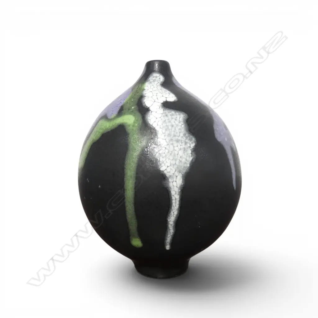 Graham Ambrose 'Abstract Orb' ceramic vase. H.128mm. See long description below Image 1++