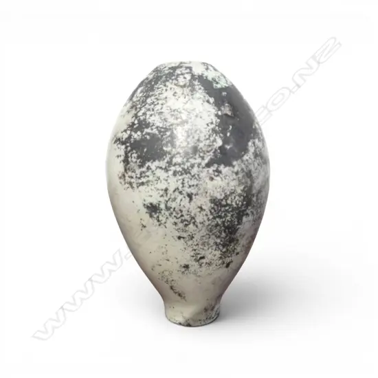 Graham Ambrose 'Pit Fired Long Orb' ceramic vase. H.150mm. See biographical details on previous lot