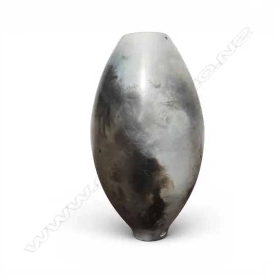Graham Ambrose 'Pit Fired Long Orb' ceramic vase. H.168mm. See biographical details on previous lot