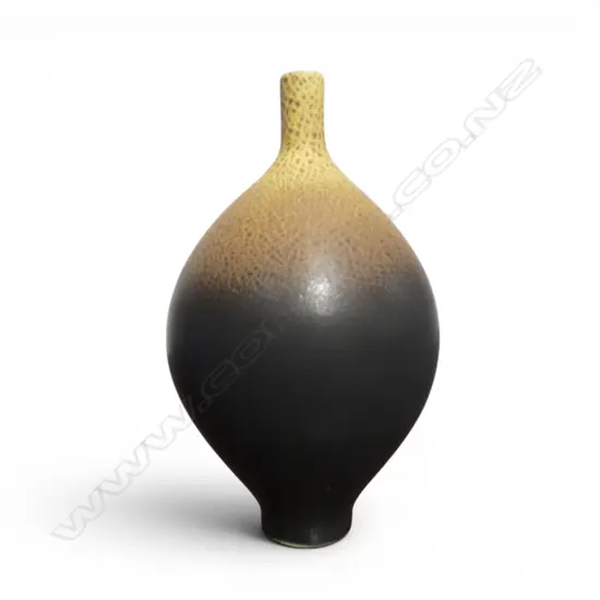 Graham Ambrose 'Gold Lace (Sulphur) Long Orb' ceramic vase. H.172mm. See biographical details on previous lot