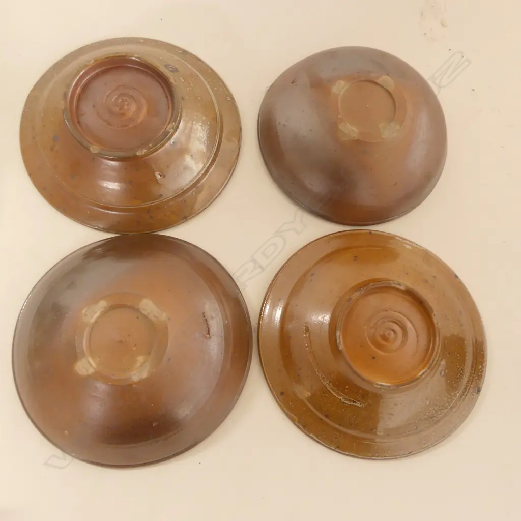 2 X2 NZ STUDIO POTTERY SMALL BOWLS  SHINO GLAZE DIA 180 MM Image 1++
