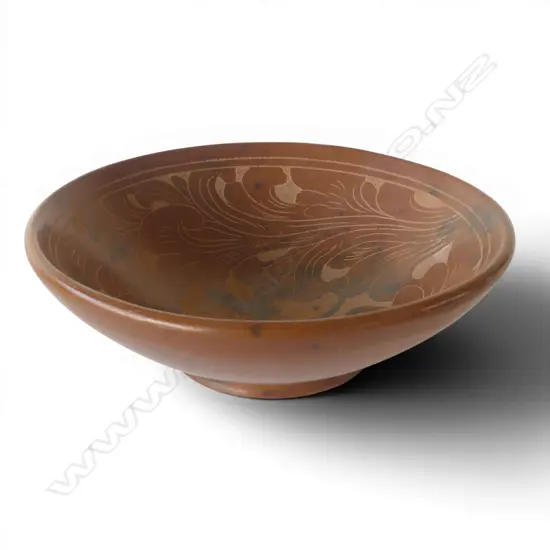 LOMBOK INCISED POTTERY BOWL DIA250MM