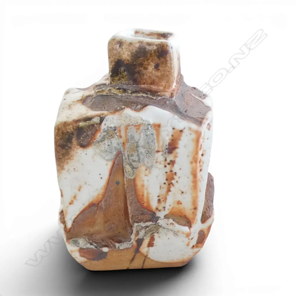 WOODFIRED STUDIO POTTERY VASE  BY ELENA RENKER H150MM Image 1++