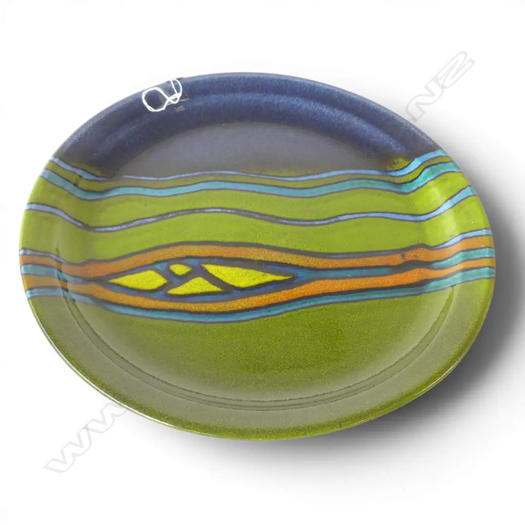 MORRIS & JAMES MATAKANA POTTERY PLATTER, D.370MM   Image 1++