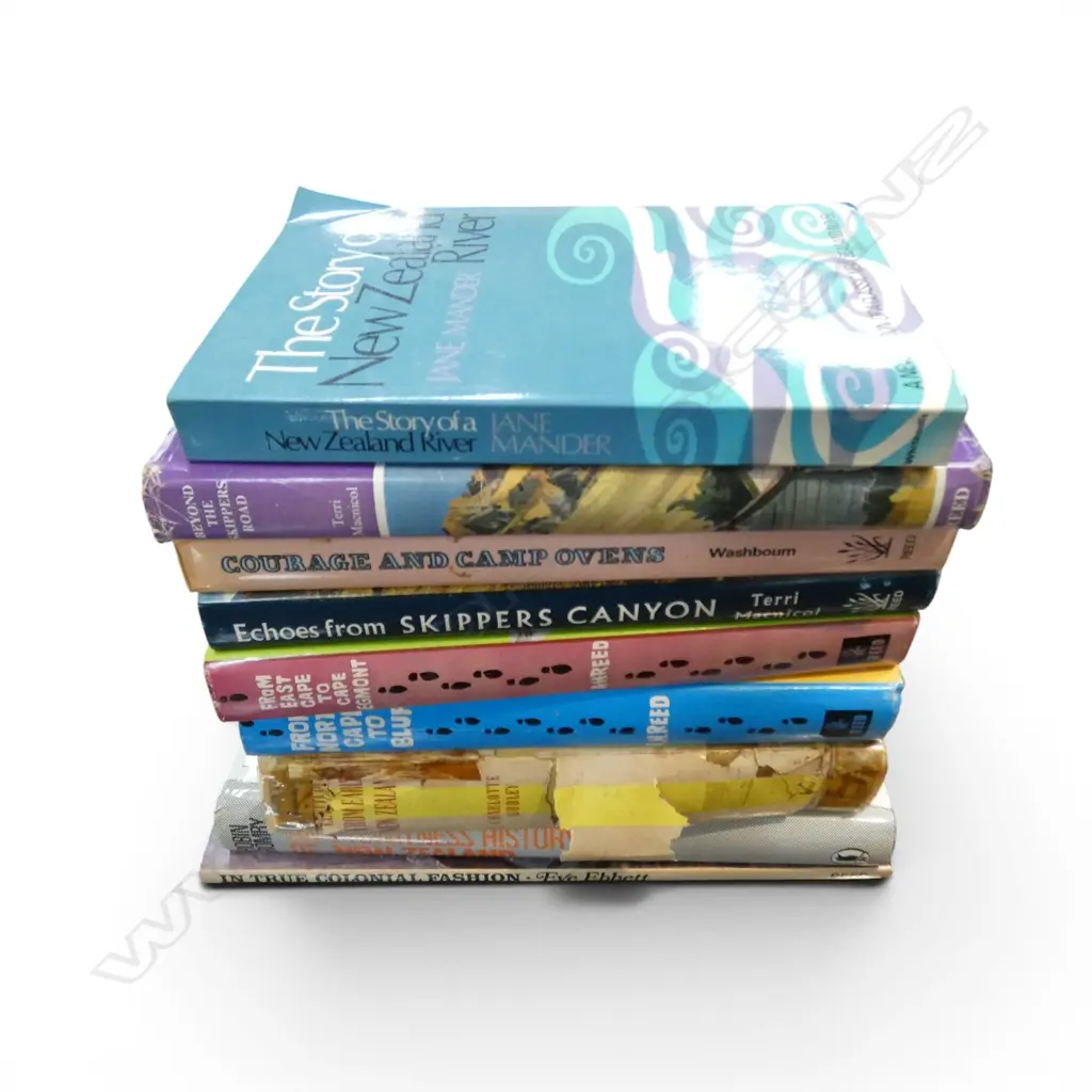 NINE NEW ZEALAND HISTORY BOOKS ETC – BEYOND THE SKIPPERS ROAD ETC  Image 1++