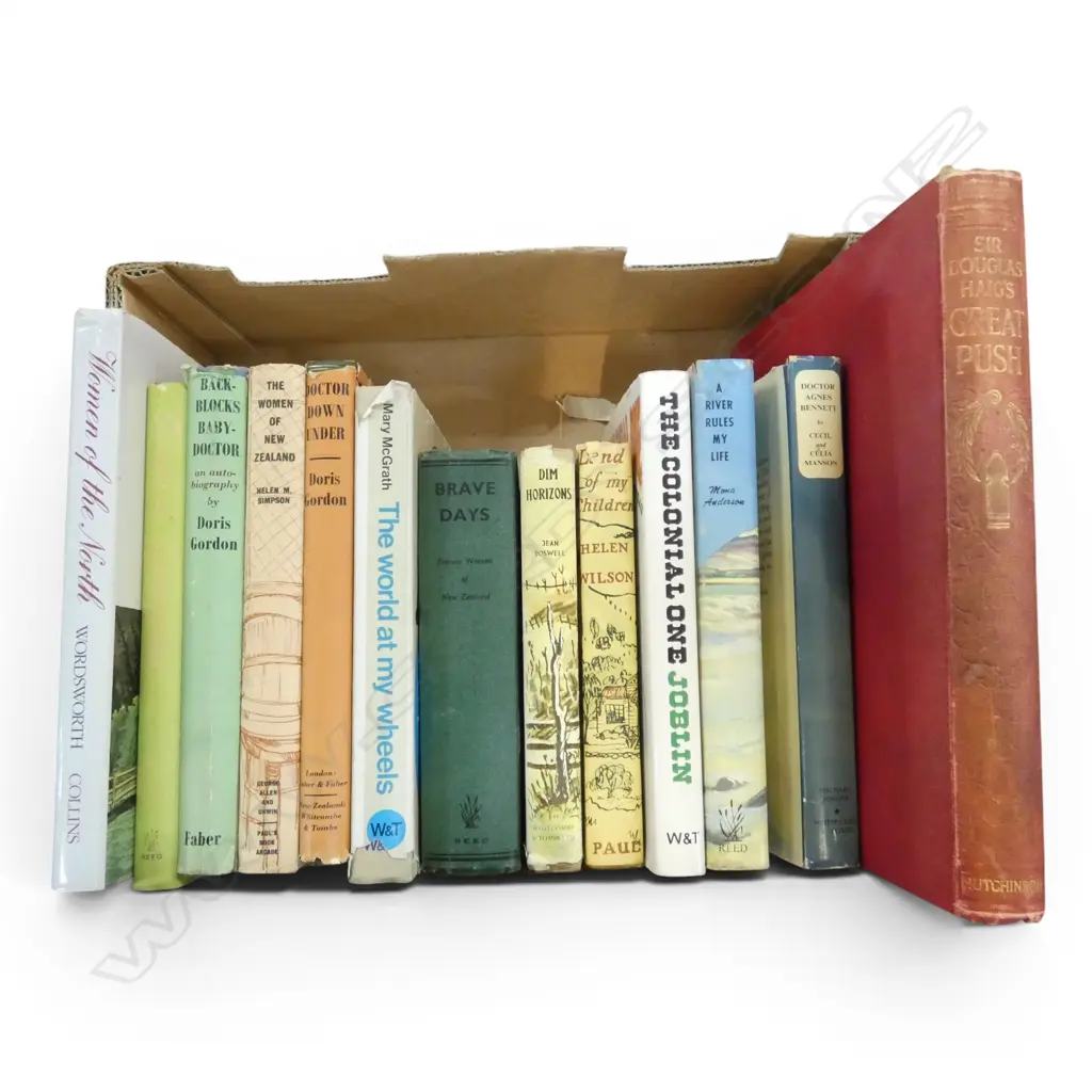 12 VINTAGE BOOKS BY OR ABOUT NZ WOMEN – LAND OF MY CHILDREN ETC  Image 1++
