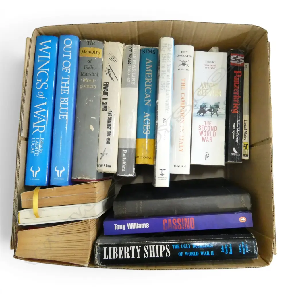 ASST. WW2 AND WORLD WAR ONE BOOKS AND OTHER MILITARY TITLES Image 1++