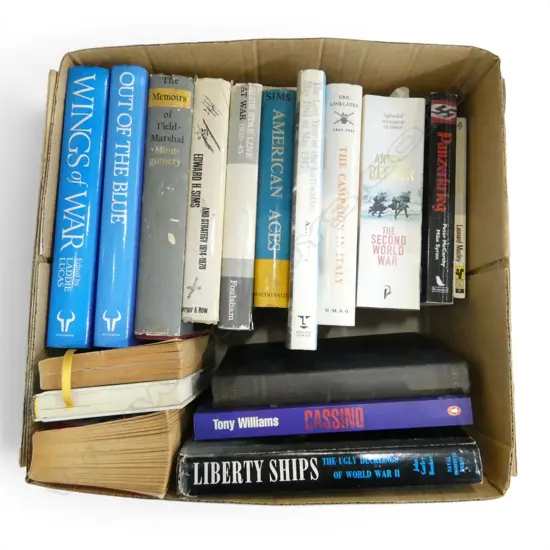 ASST. WW2 AND WORLD WAR ONE BOOKS AND OTHER MILITARY TITLES