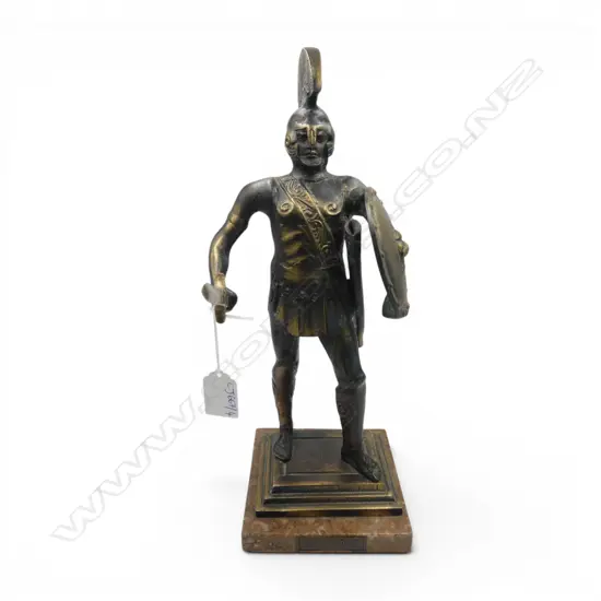 GREEK BRONZE WARRIOR 'LEONIDAS' H.335mm