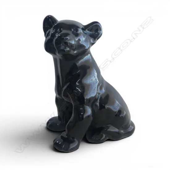 BLACK CERAMIC CAT H.360mm