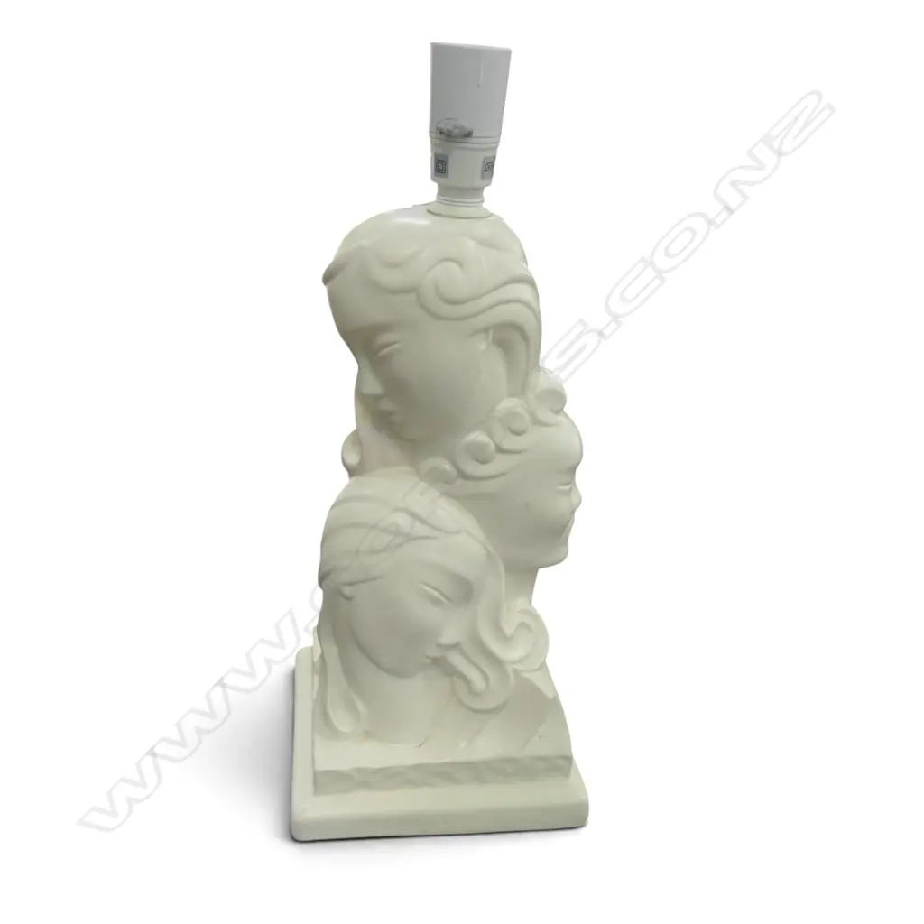 CROWN LYNN THREE FACES OF EVE LAMP BASE H.400mm... Image 1++