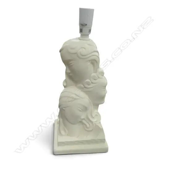 CROWN LYNN THREE FACES OF EVE LAMP BASE H.400mm...