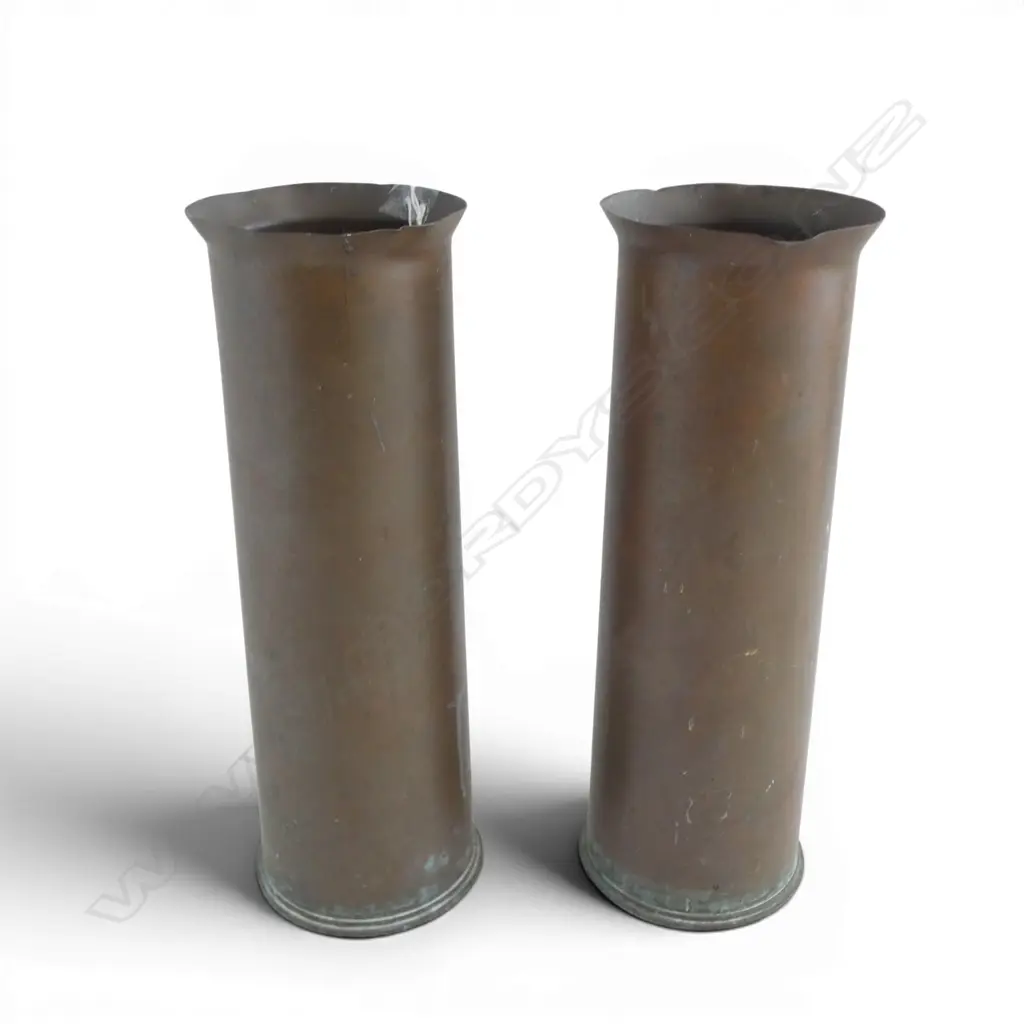 PR OF WW1 BRASS ARTILLERY SHELL CASES H29CM Image 1++