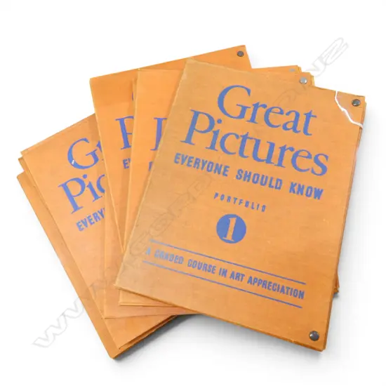 8 VOLUMES ART BOOKS SERIES 'GREAT PICTURES EVERYONE SHOULD KNOW'