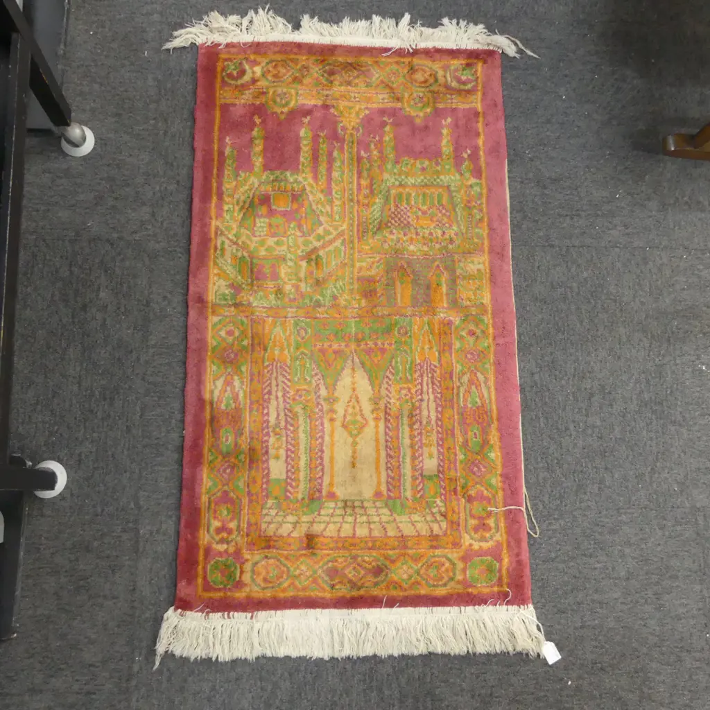 SMALL MACHINE  ISLAMIC RUG L1080 W600MM Image 1++