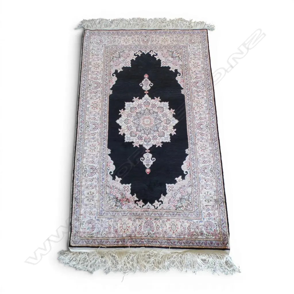 HAND KNOTTED ALL SILK KAYSERI IPEK RUG 1150x700mm Image 1++