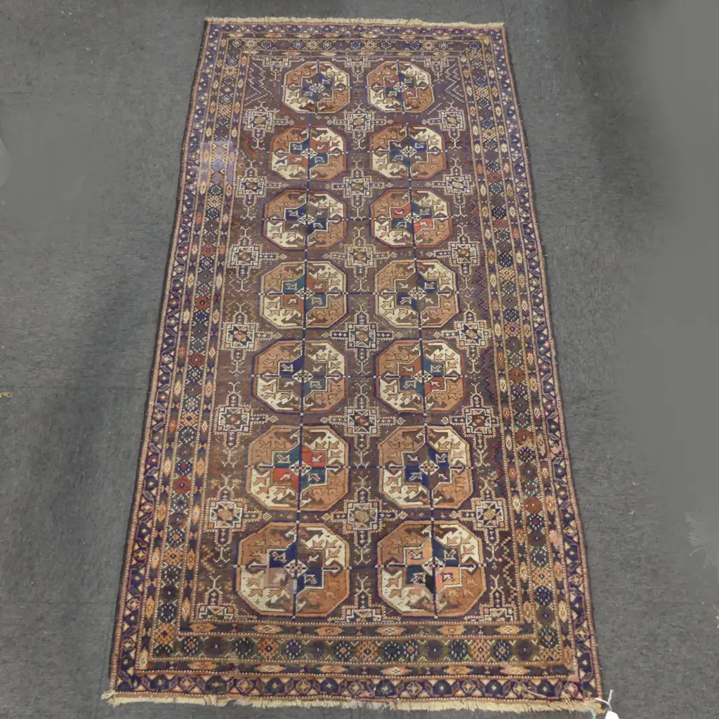 HAND KNOTTED ALL WOOL RUG, PATCH REPAIR L2040 W1000 Image 1++