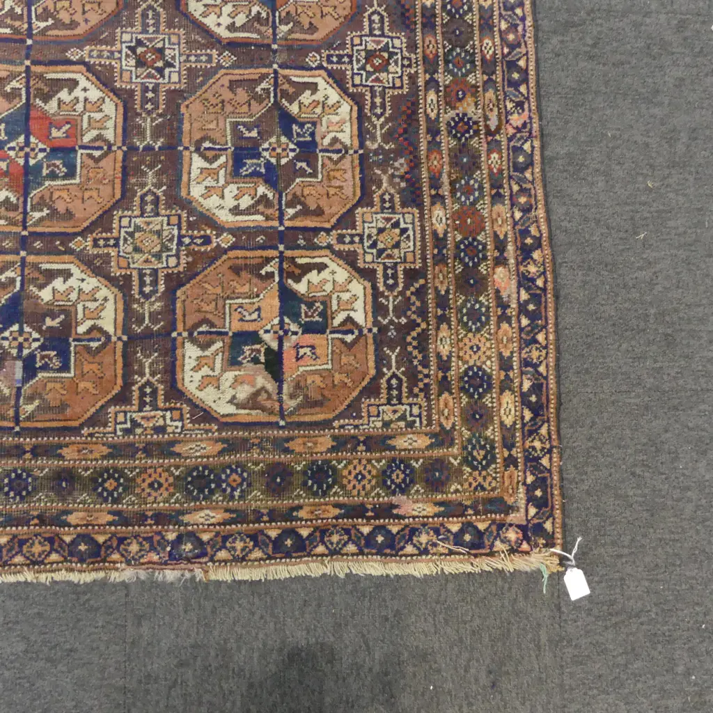 HAND KNOTTED ALL WOOL RUG, PATCH REPAIR L2040 W1000 Image 1++