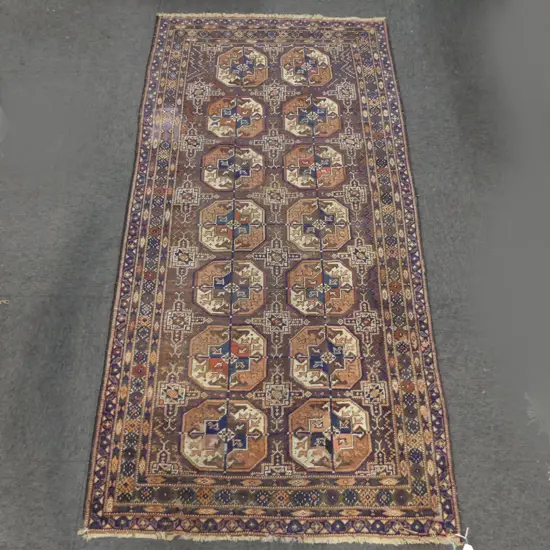 HAND KNOTTED ALL WOOL RUG, PATCH REPAIR L2040 W1000