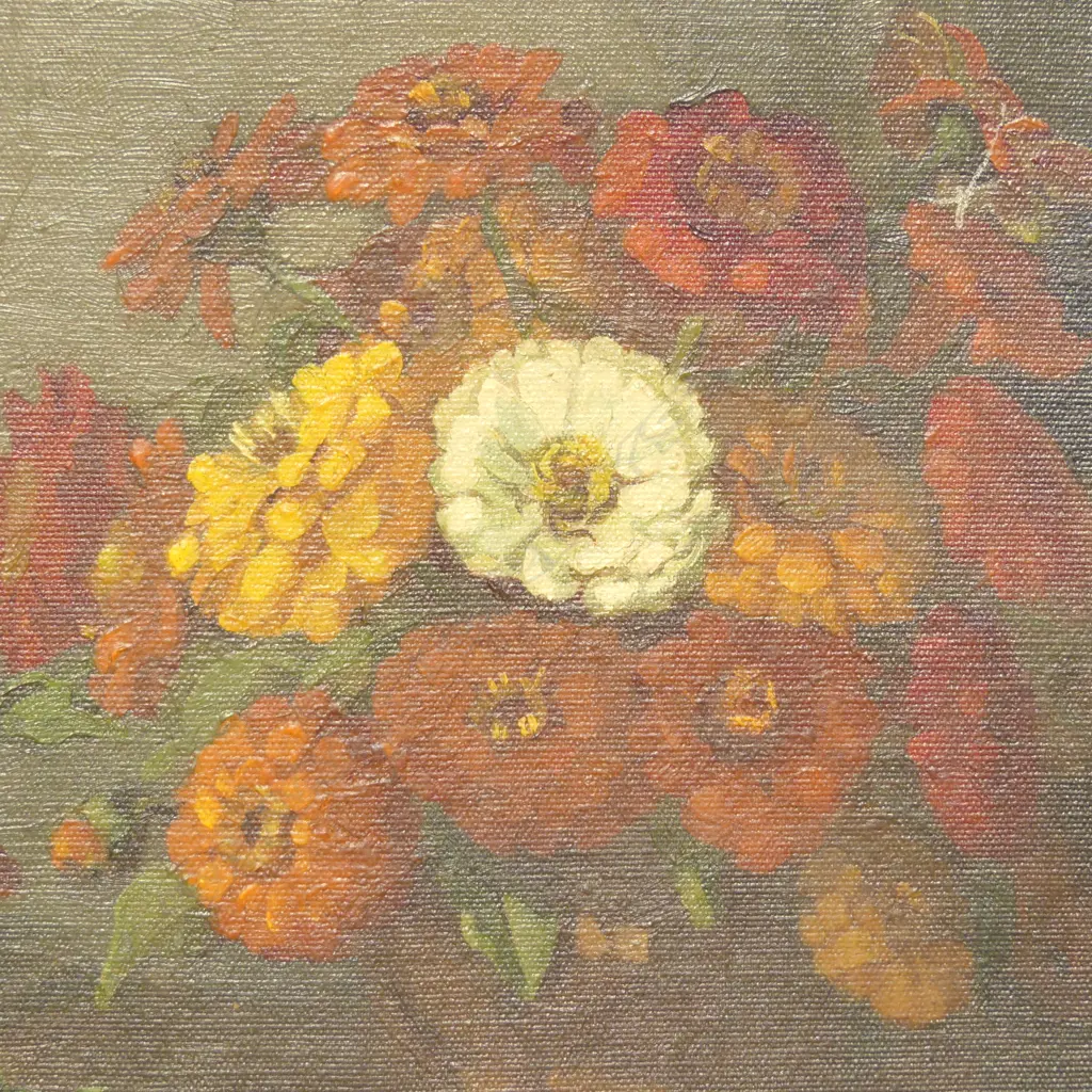 ARTIST UNKNOWN, (EARLY - MID 20TH C. NZ), STILL LIFE, OIL ON CANVAS BOARD, UNSIGNED, 335 x 380mm Image 1++
