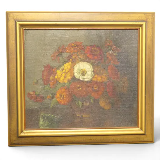 ARTIST UNKNOWN, (EARLY - MID 20TH C. NZ), STILL LIFE, OIL ON CANVAS BOARD, UNSIGNED, 335 x 380mm