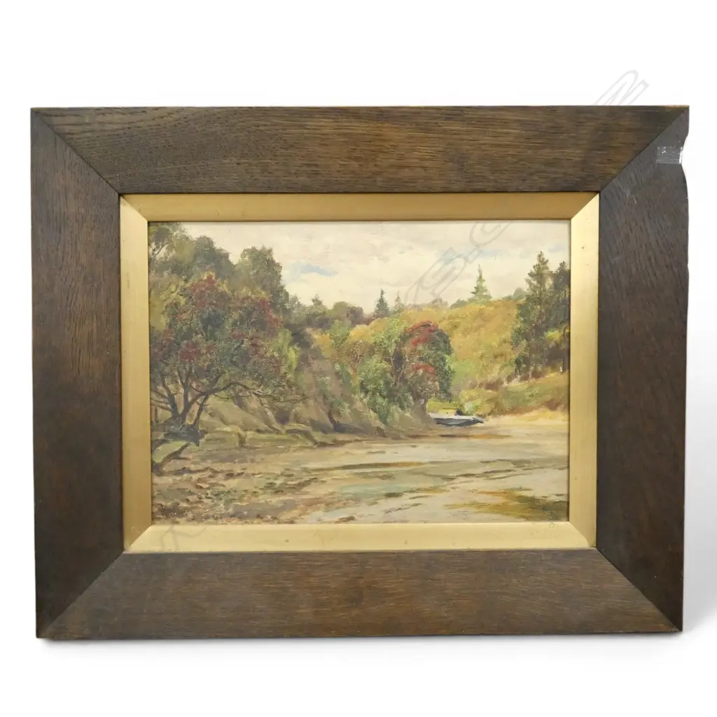 HARRY WALLACE (1860-1934), COASTAL LANDSCAPE, OIL ON BOARD 230x320mm Image 1++