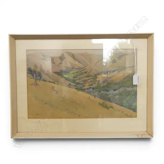 MAY GILBERT (NZ 1901-77) 'WAIHEKE' WC 230x370mm