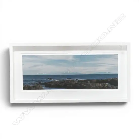 J R BUTLER, OCEAN LANDSCAPE, PHOTO PRINT, SIGNED & DATED 2018 240x620mm