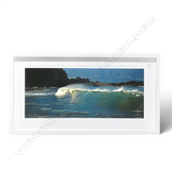 J R BUTLER, OCEAN WAVE, PHOTO PRINT, SIGNED & DATED 2018 270x620mm