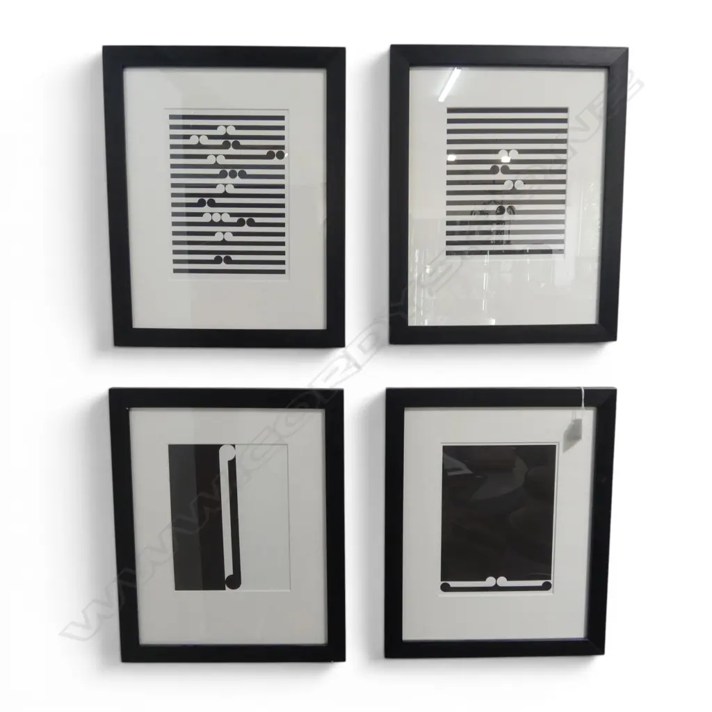 4 GORDON WALTERS PRINTS 225x165mm + BOOKLET 'WALTERS EN ABYME' Image 1++
