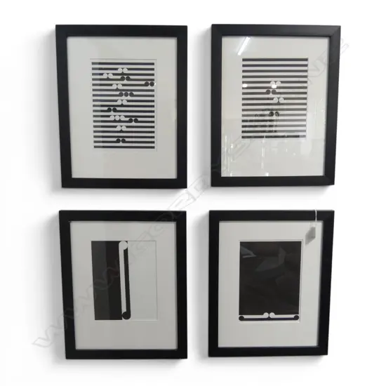 4 GORDON WALTERS PRINTS 225x165mm + BOOKLET 'WALTERS EN ABYME'