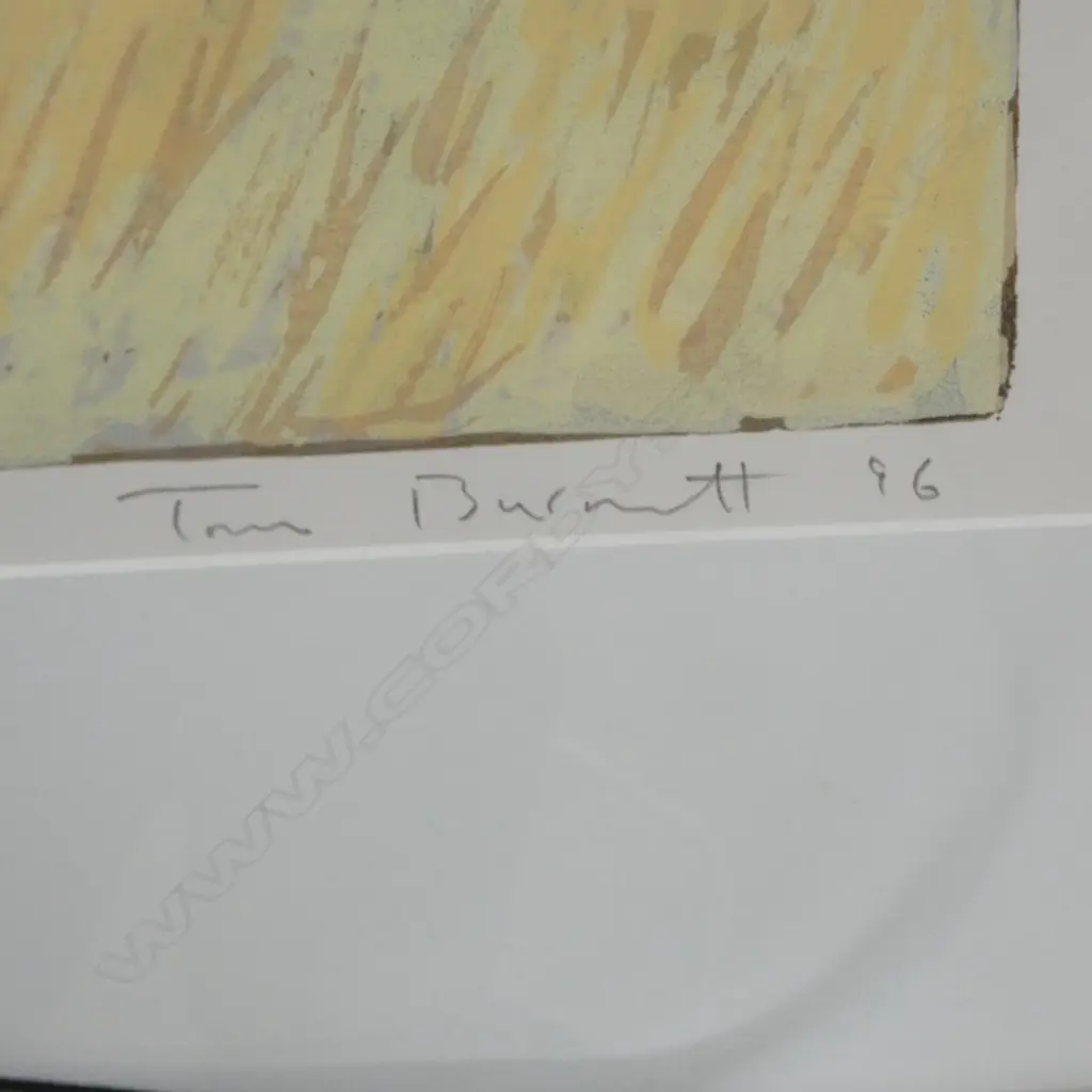 TOM BURNETT 'MATAPOURI BAY' Screen-print 108/180 Ltd.Ed. Signed &dated '96 + entitled etc. 465 x 745mm  Image 1++