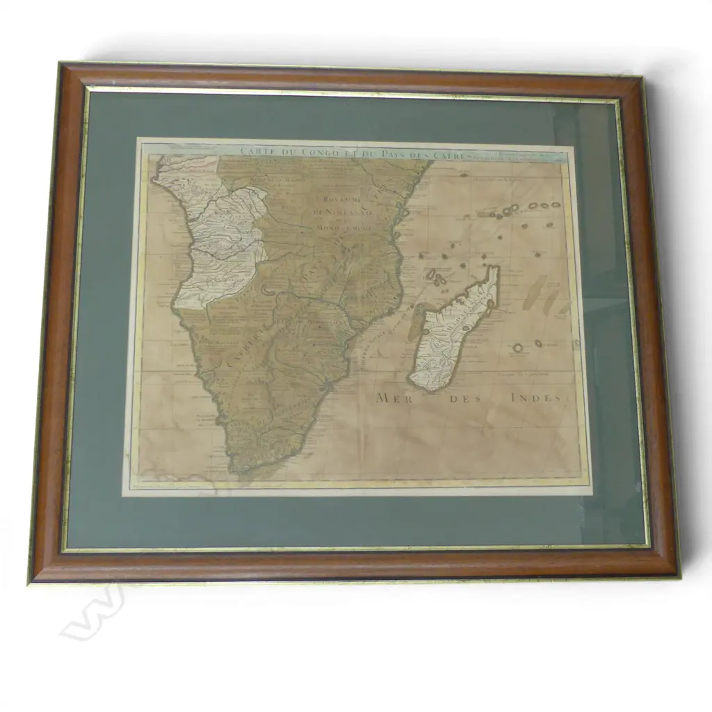 ANTIQUE MAP OF THE CONGO, PUBLISHED 1708, 485 X 610mm Image 1++